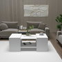 Hanah Home Sartos Mesa de Centro y Mesas Auxiliares - Blanco